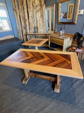 Dining Table six seater in beautiful Tasmanian Timbers $ 4,350 NOW $ 3,150