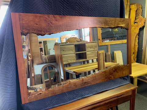 Myrtle Burl Mirror magnificent rare solid Timber   $ 1,400